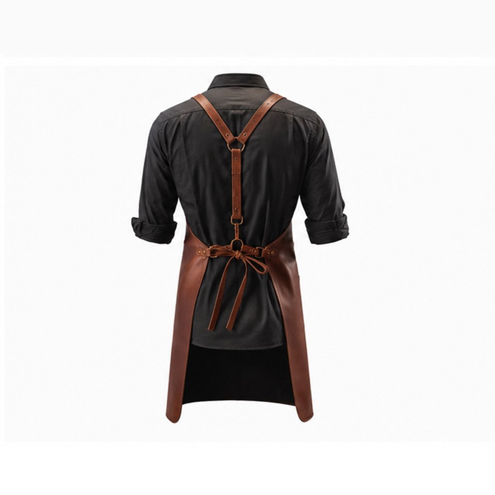 Handmade Crazy Horse Leather Apron - Image 5