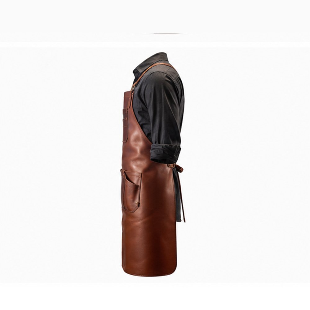 Handmade Crazy Horse Leather Apron - Image 6