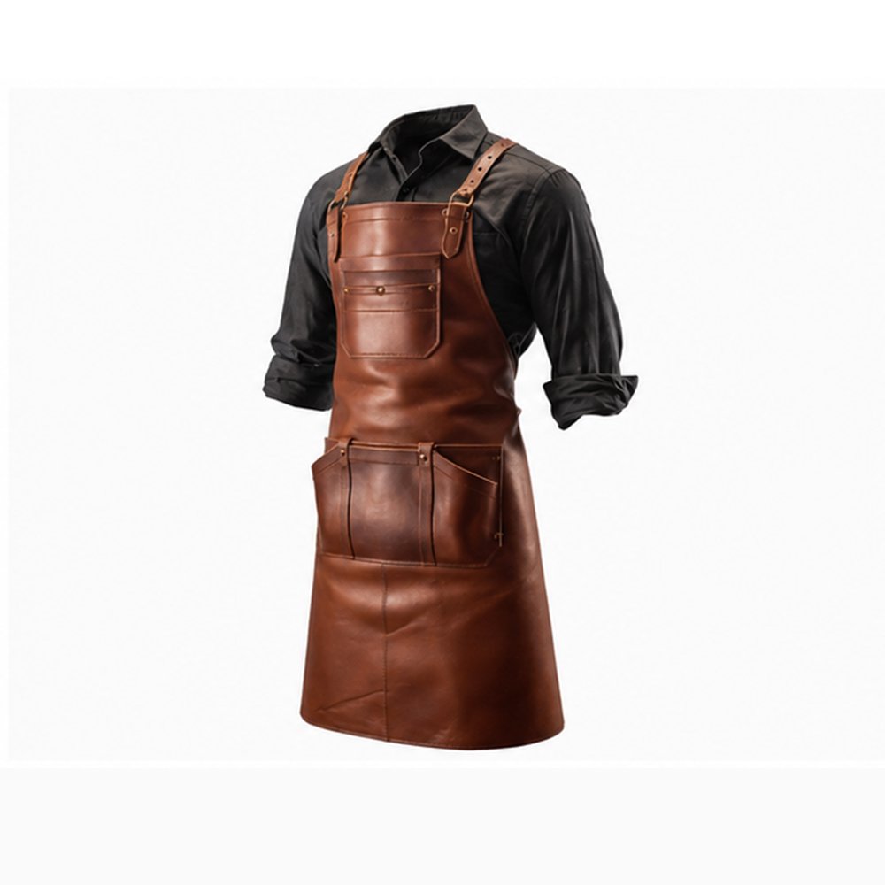 Handmade Crazy Horse Leather Apron - Image 3